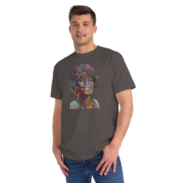 Whitney Houston Mural / Newark, NJ Organic Unisex Classic T-Shirt - Image 11
