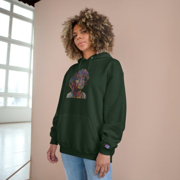 Whitney Houston Mural / Newark, NJ Champion Hoodie - Image 12