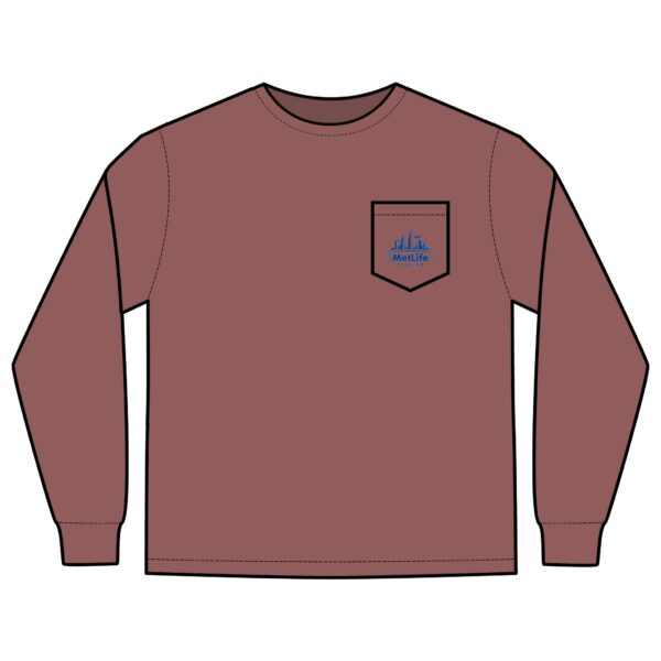 MetLife Stadium Unisex Long Sleeve Pocket T-Shirt - Image 3