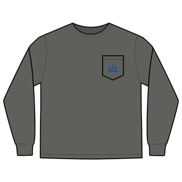 MetLife Stadium Unisex Long Sleeve Pocket T-Shirt - Image 7