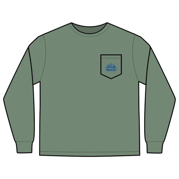 MetLife Stadium Unisex Long Sleeve Pocket T-Shirt - Image 17