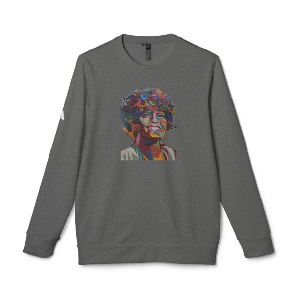 Whitney Houston Mural / Newark, NJ Adidas Unisex Fleece Crewneck Sweatshirt