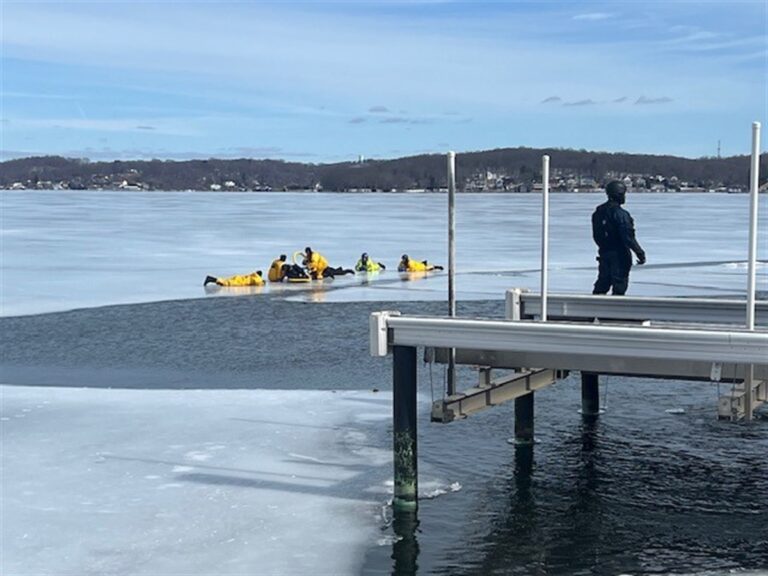 Ice Rescue Training Turns into Real-Life Emergency Response