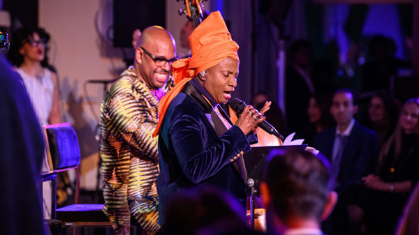 Angelique Kidjo and Christian McBridge performed at Ralph Pucci to Benefit Jazz House Kids