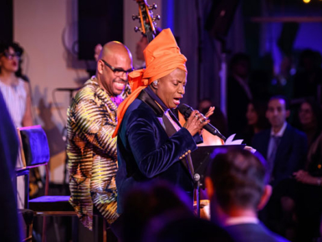 Angelique Kidjo and Christian McBridge performed at Ralph Pucci to Benefit Jazz House Kids