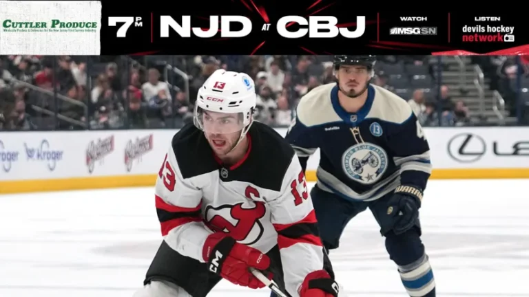 New Jersey Devils (36-26-6) look to rebound against desperate Columbus Blue Jackets (31-27-8) in a high-stakes playoff battle at Nationwide Arena, as both teams fight for crucial points in the stretch run to the postseason.