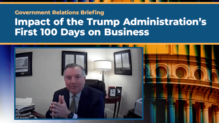 Instant Analysis for N.J. Chamber Members: U.S. Chamber’s Neil Bradley Discusses Tariffs and Economic Policy