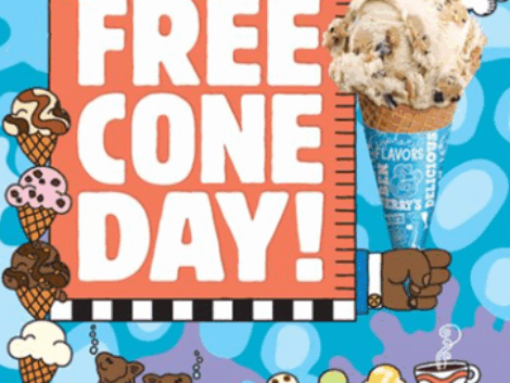 Ben & Jerry's free cone day poster 2025 image001 (2)