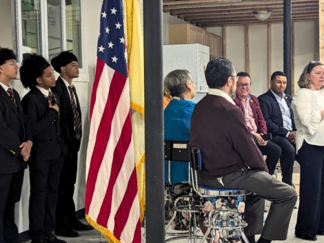 Pilar-Hogan-Closkey-speaks-at-the-opening-of-the-St-Josephs-Carpenters-Society-Workforce-Development-Center-in-Camden-City