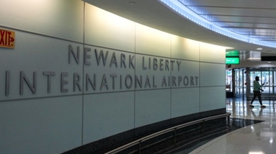 FILE PHOTO: A person walks in Terminal B at Newark Liberty International Airport in Newark, New Jersey, U.S., May 9, 2025. REUTERS/David 'Dee' Delgado/File Photo