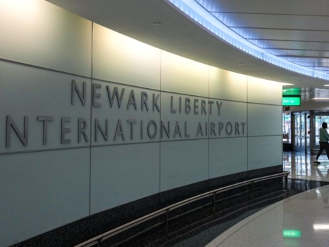 FILE PHOTO: A person walks in Terminal B at Newark Liberty International Airport in Newark, New Jersey, U.S., May 9, 2025. REUTERS/David 'Dee' Delgado/File Photo