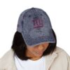 New York Giants Embroidered Logo on Vintage Cap - Image 12