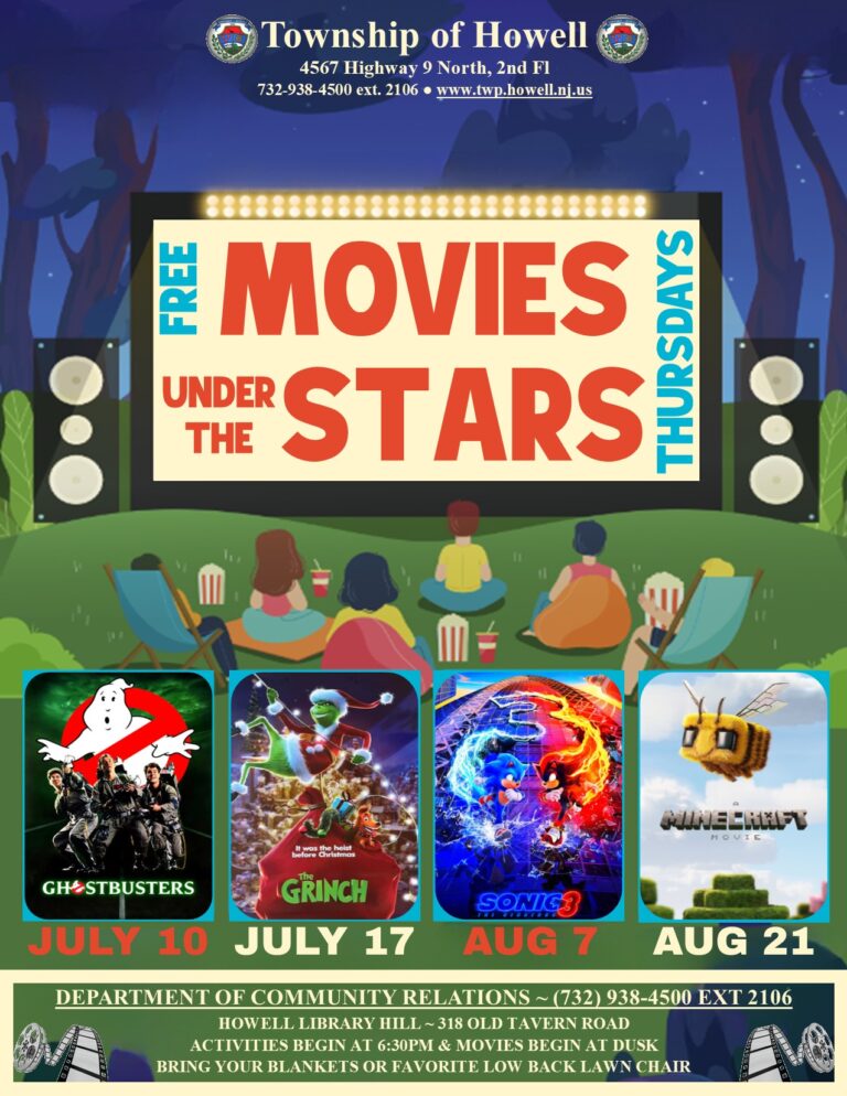 Explore New Jersey’s Free “Movies Under the Stars” in Howell — A Perfect Summer Night Out!