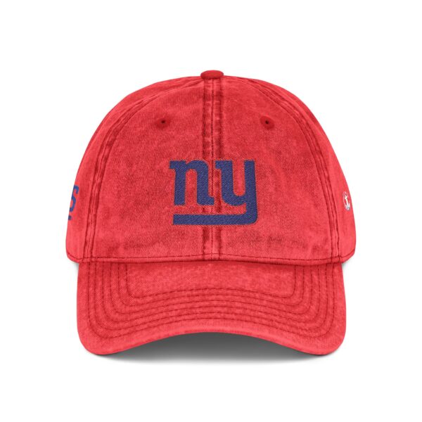 New York Giants Embroidered Logo on Vintage Cap