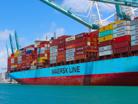 Miami, USA - April 23, 2022: Many containers at Port Miami, one of the largest cargo port in the US.