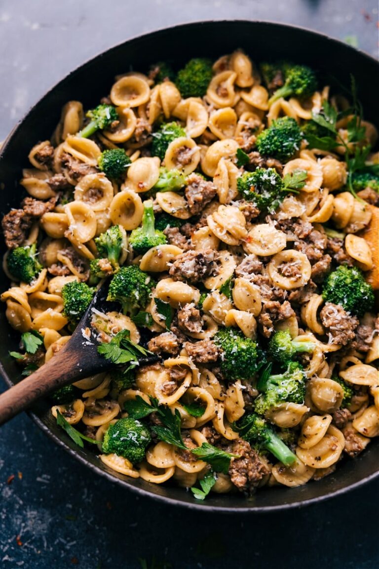 Jersey Girl Cooks Orecchiette Pasta with Sausage and Broccoli