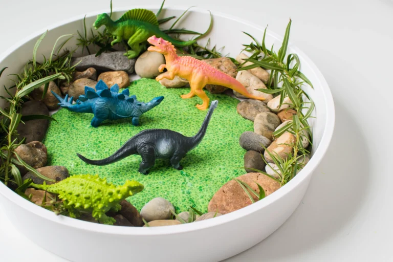 Dinosaur Messy Play for Little Paleontologists