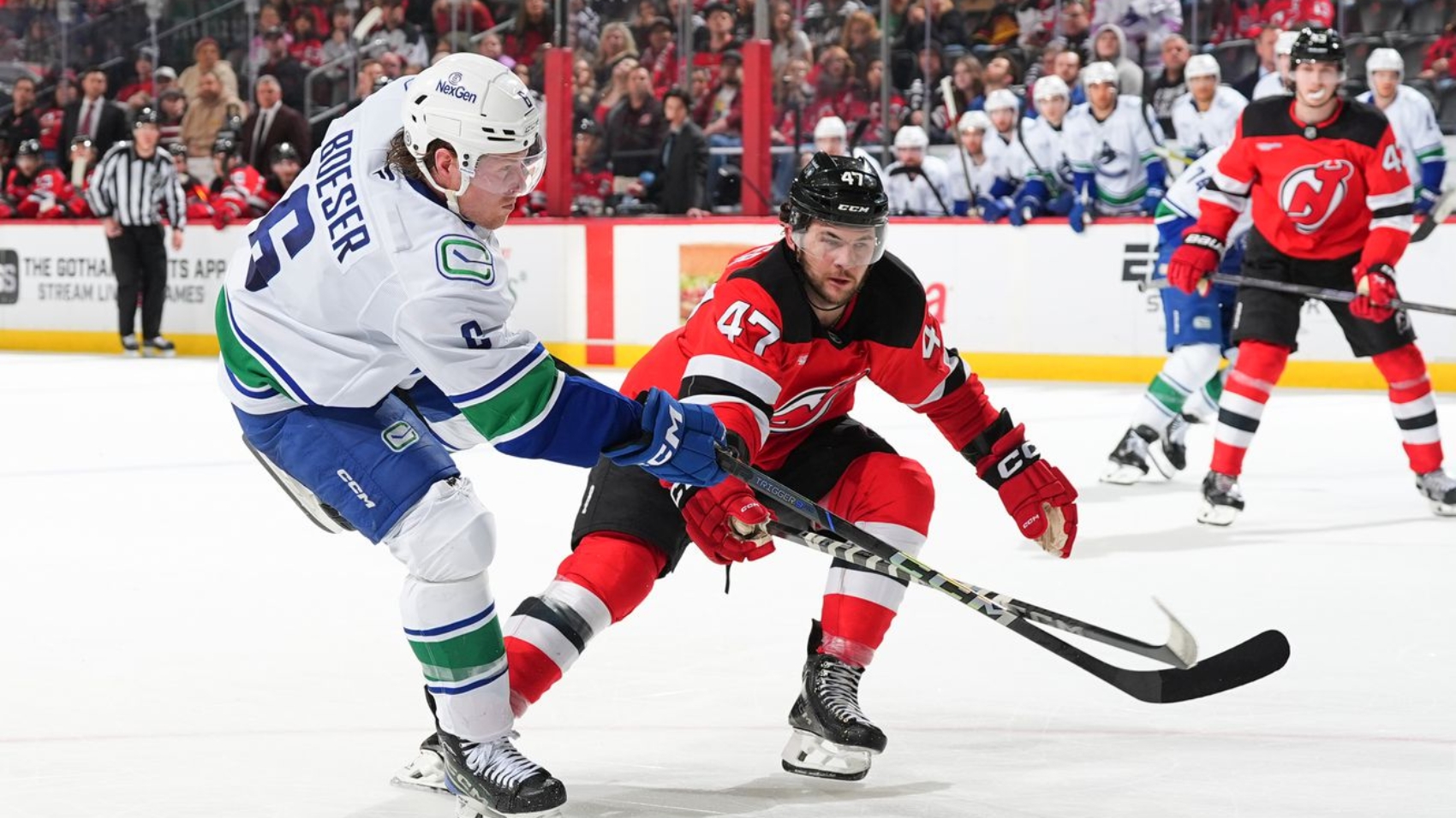 Vancouver Canucks v New Jersey Devils