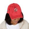 New Jersey Devils Embroidered Logo on Vintage Cap - Image 4