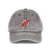 New Jersey Devils Embroidered Logo on Vintage Cap - Image 5