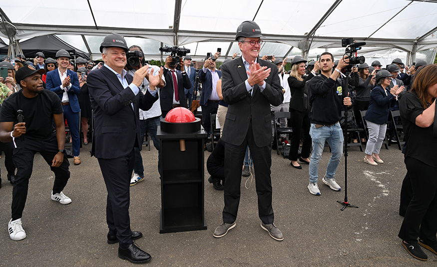 On May 13, 2025, Netflix broke ground on the first phase of its $900 million Fort Monmouth production hub.