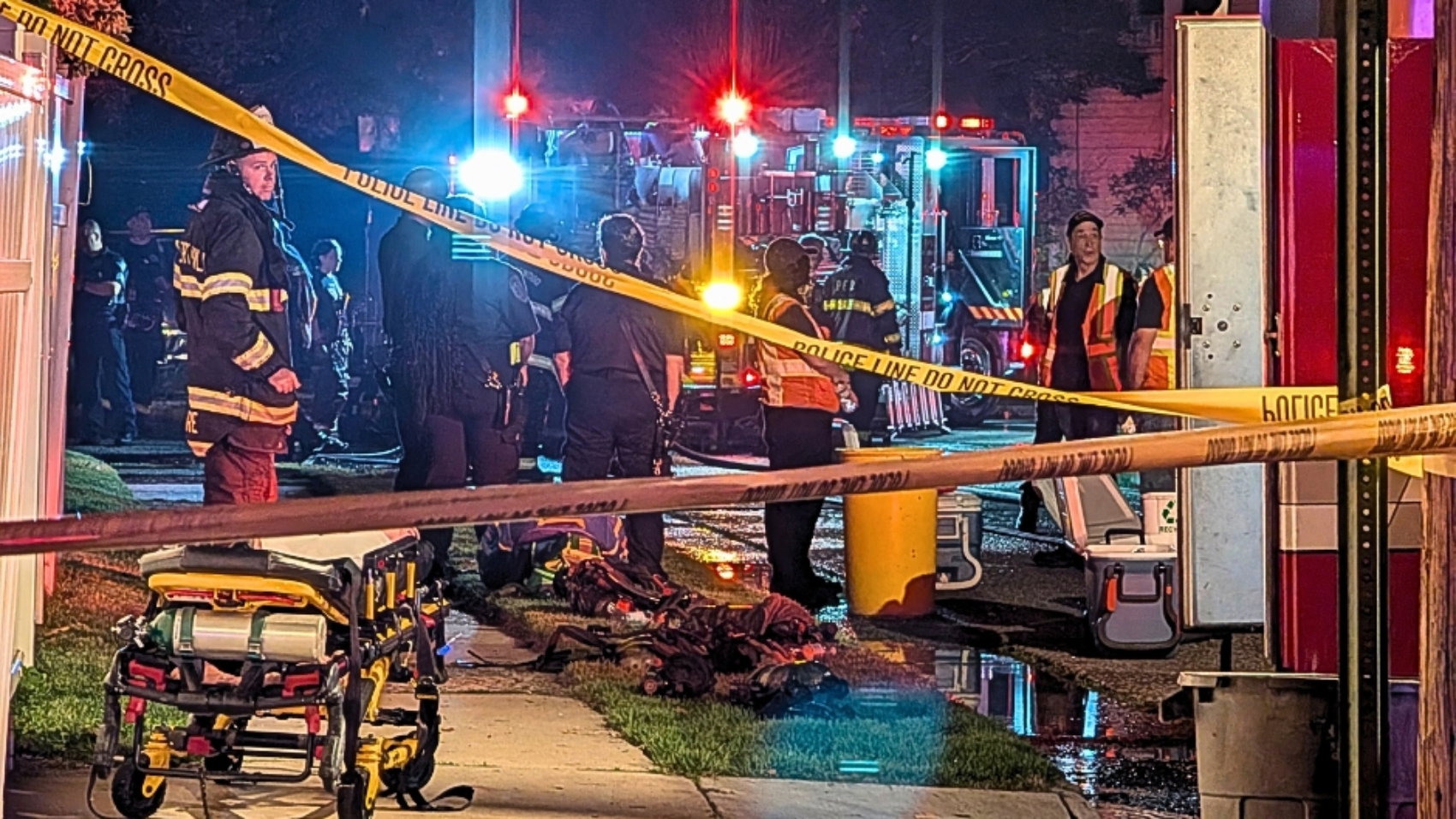First-responders-clear-the-scene-of-a-fatal-residential-fire-in-Pennsauken