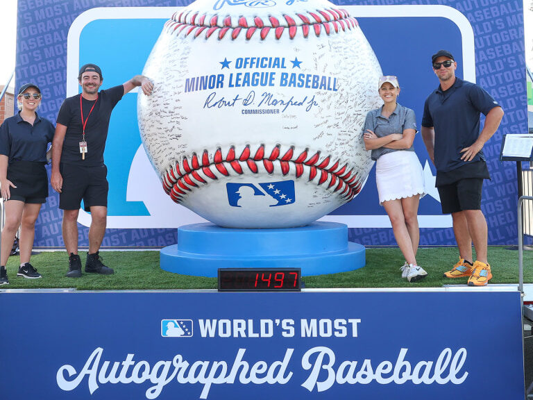 History in the Making When The World’s Most Autographed Baseball Arrives at ShoreTown Ballpark!