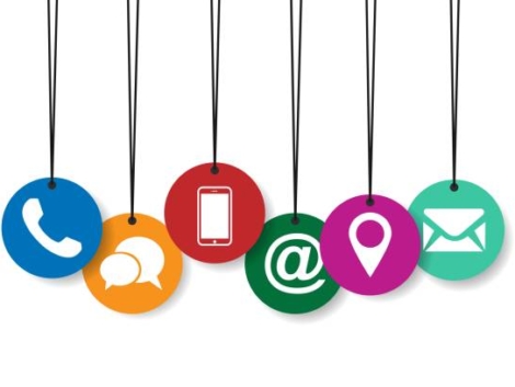 Contact us symbols Social Media network icon symbols colour color network icons icon call us email mobile signs sign fun funny talk Network digital technology People connect busines whatsapp app tags