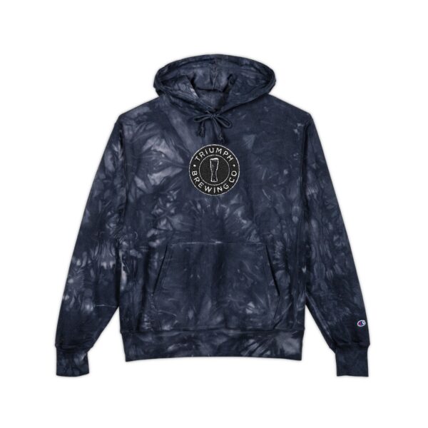 Triumph Brewing Company Unisex Tie-Dye Champion Hoodie with Embroidered Logo