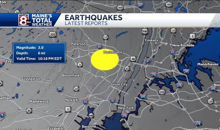 Earthquake Rattles Bergen County, Felt Across New Jersey and New York