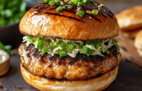 Bold Flavors Meet Backyard Classics with This Chicken Teriyaki Burger