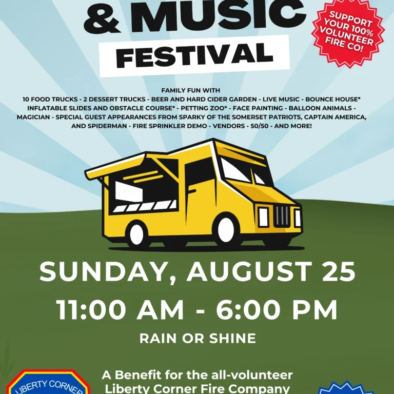 Liberty Corner Fire Food Truck and Music Festival Promises a Day of Flavor and Fun