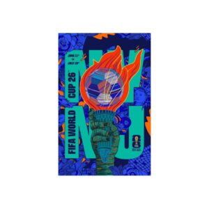 2026 World Cup New York New Jersey Host City Fine Art Poster
