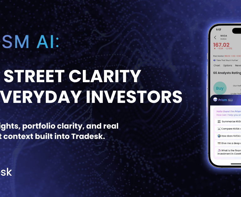 Tradesk Launches Prism AI at FinovateFall 2025 to Bring Wall Street Insights to Everyday Investors