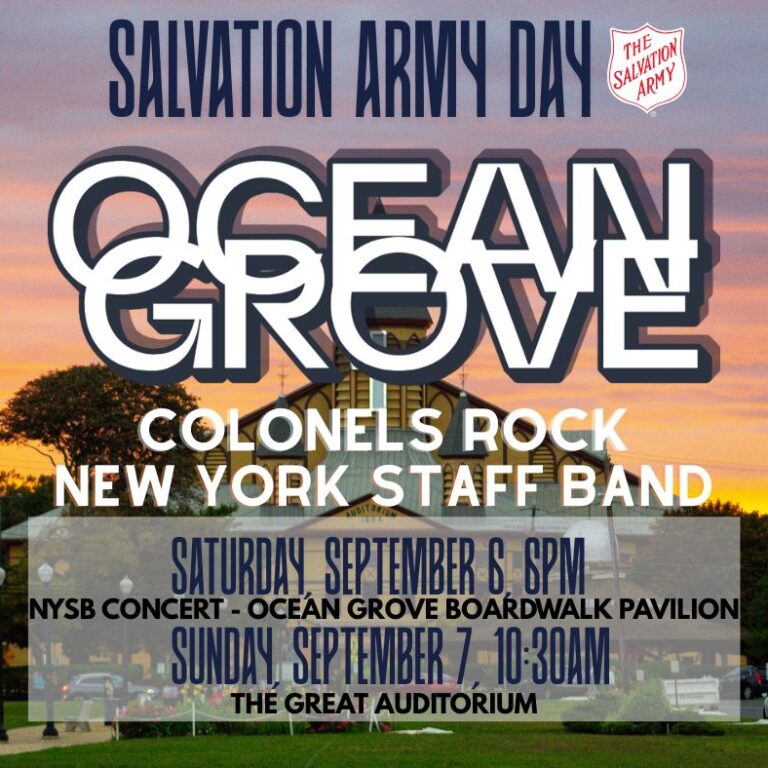 Rain Cancels New York Staff Band Concert, Salvation Army Sunday Goes On in Ocean Grove