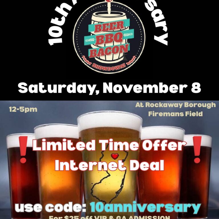 Beer BBQ Bacon Showdown Returns to Rockaway Borough for 10th Anniversary Celebration