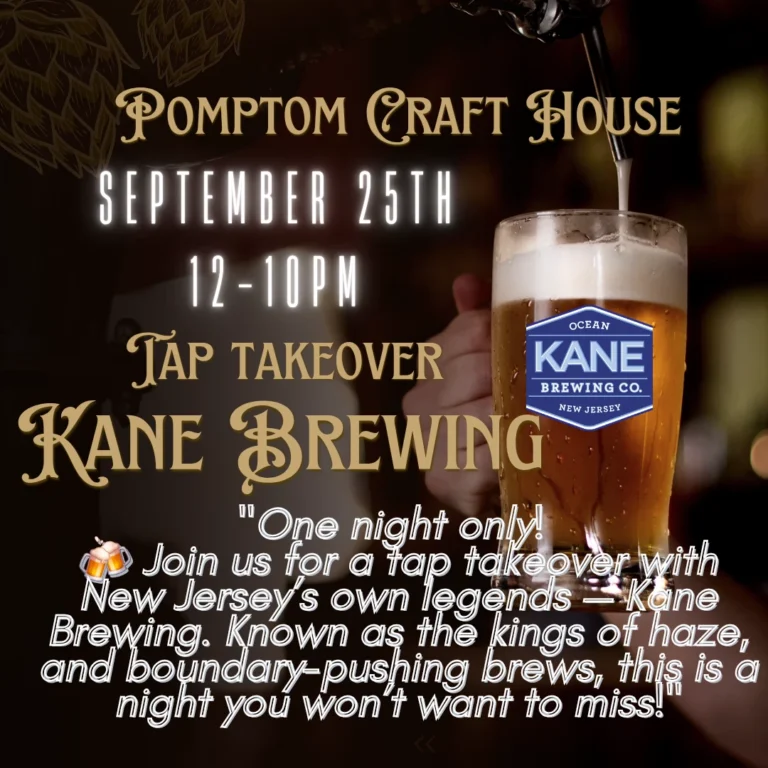 Tap Takeover at Pompton Craft House Showcases Kane Brewing’s Signature Beers