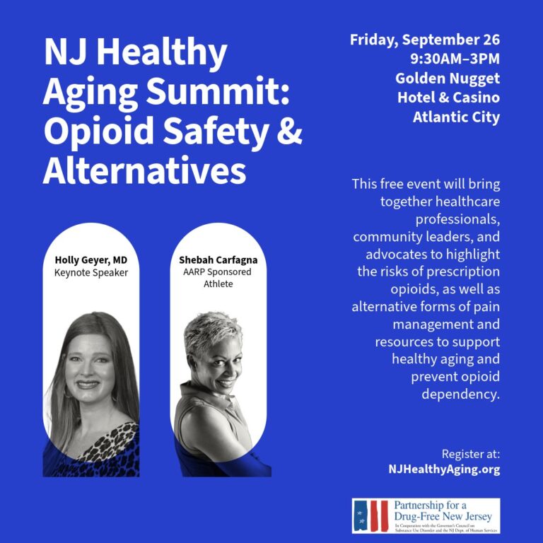 NJ Healthy Aging Summit to Tackle Opioid Safety and Alternative Pain Management in Atlantic City
