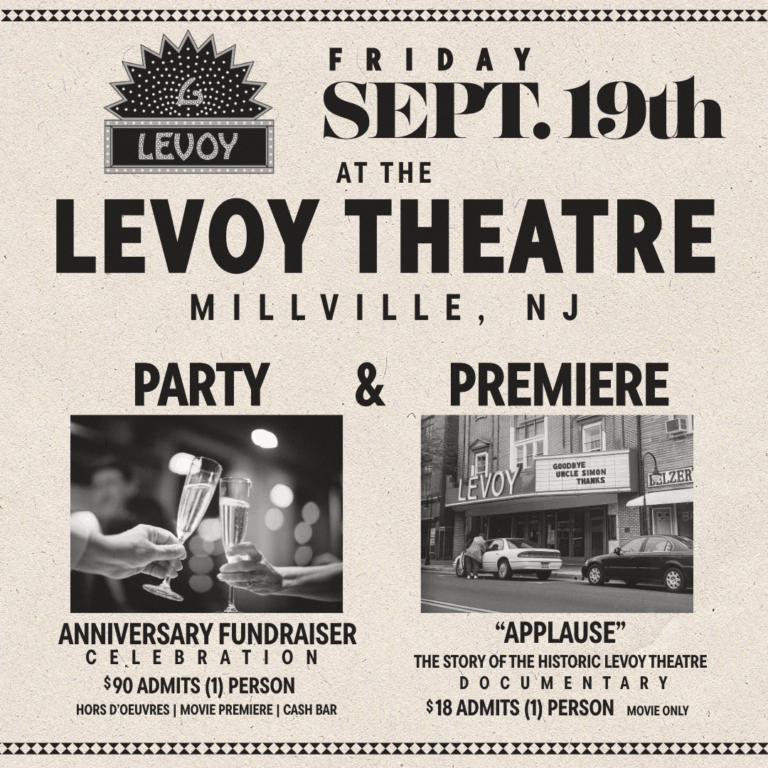 “Applause: The Levoy Theatre Documentary” to Premiere in Millville Alongside CUT International Film Festival