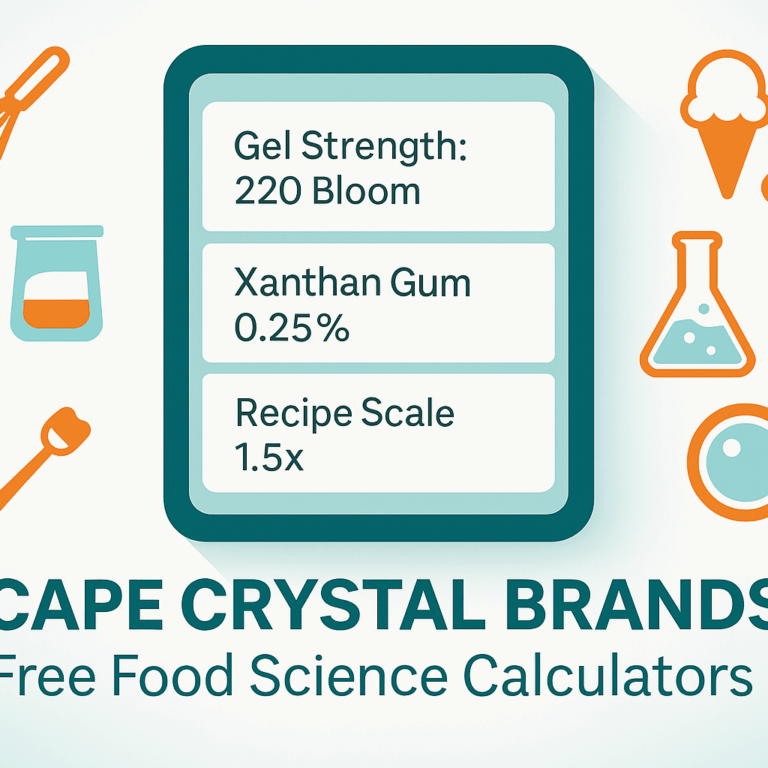 Cape Crystal Brands Launches Free Recipe Calculators to Support GLP-1 Dieters and Fall Bakers