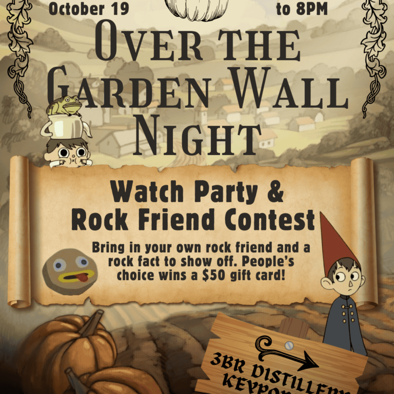 “Over The Garden Wall” Night Coming to 3BR Distillery in Keyport This October