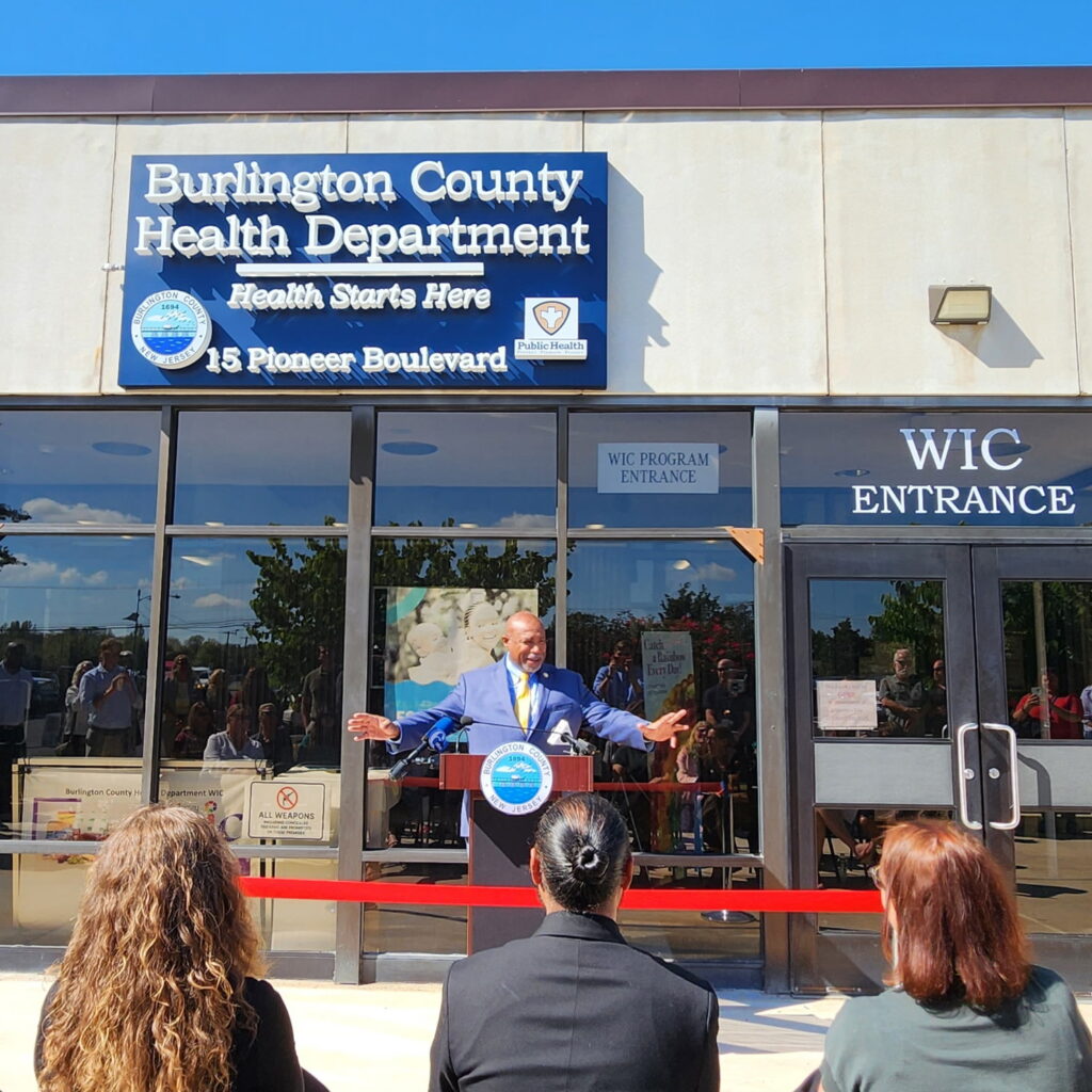 Congressman Herb Conaway speaks during the ceremony marking the 50th...