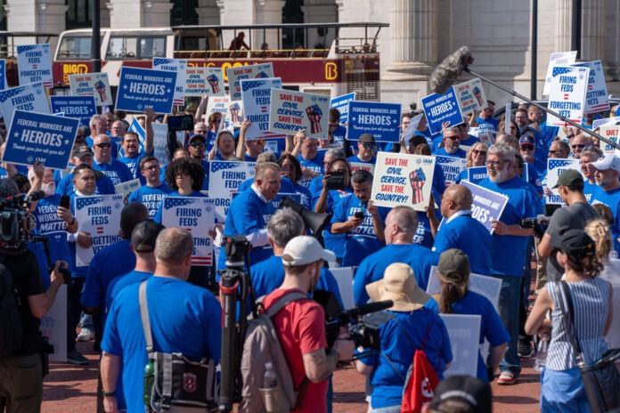 Massive-rally-takes-place-outside-Union-Station-for-fired-federal-workers-scaled