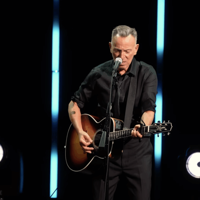 Bruce Springsteen Delivers Rare Acoustic Set at Los Angeles Academy Museum Gala performing “Atlantic City,” dedicated to Jeremy Allen White