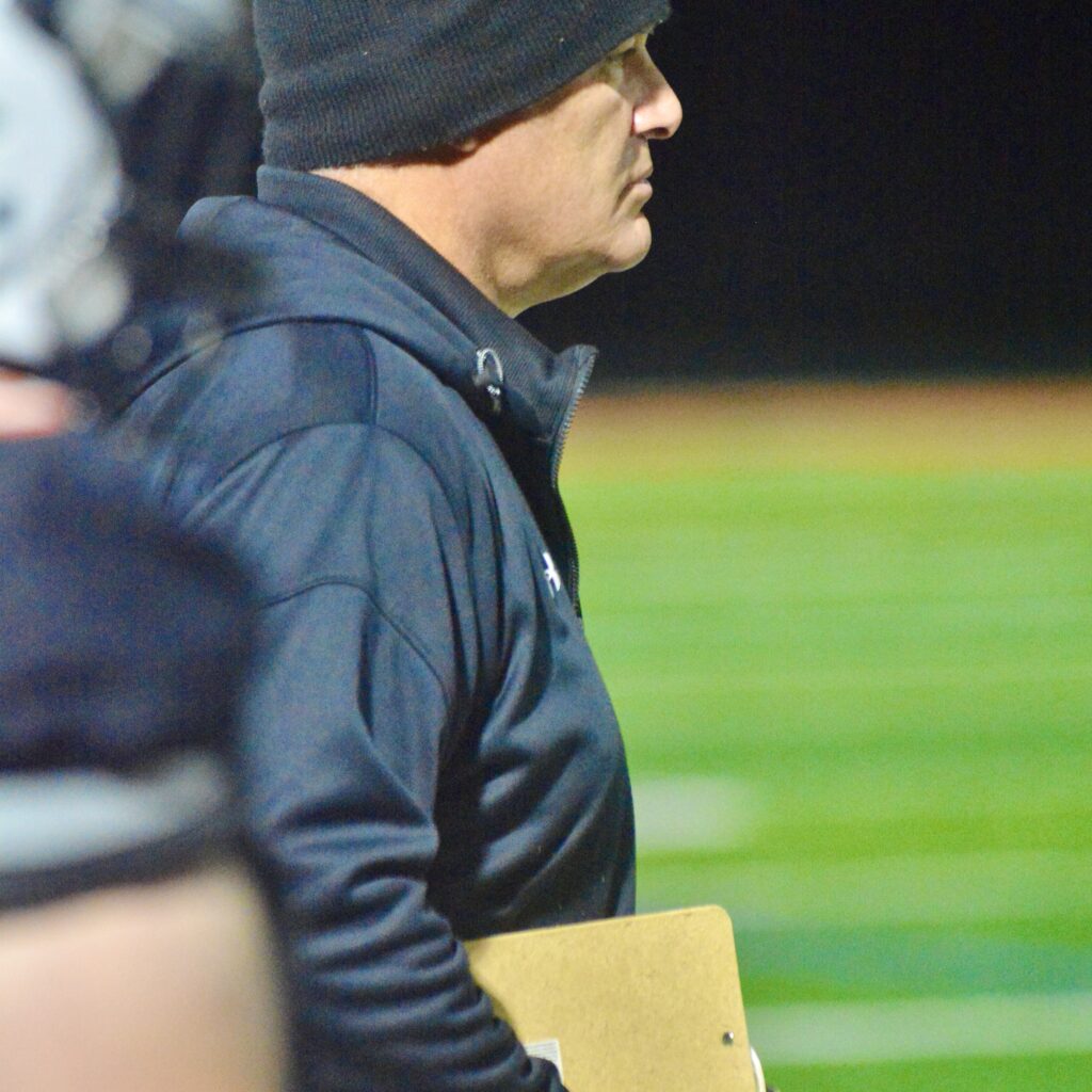 Pennsbury coach Galen Snyder watches from the sideline against Neshaminy...