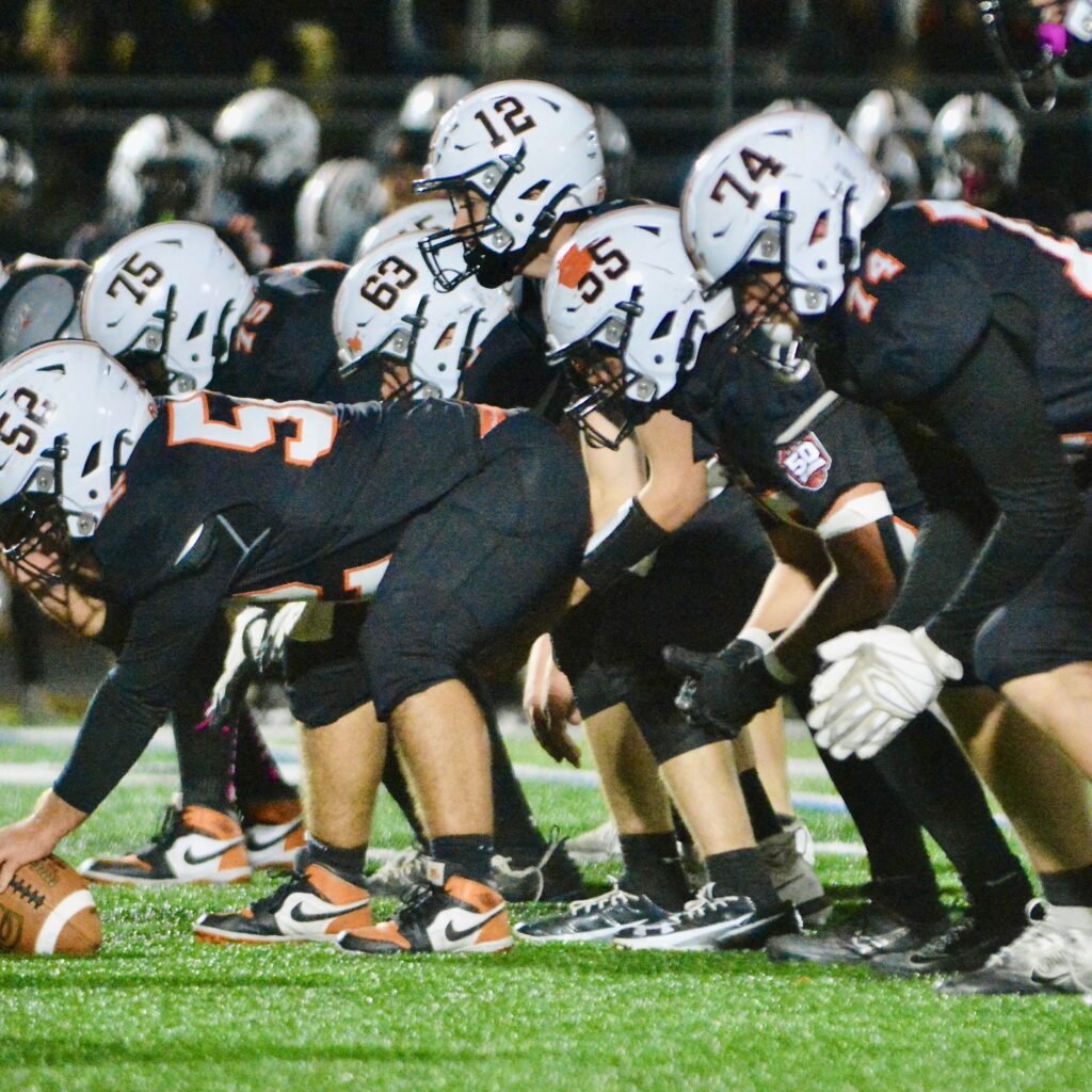 Pennsbury quarterback Jack Arndt, 12, gets under center to take...