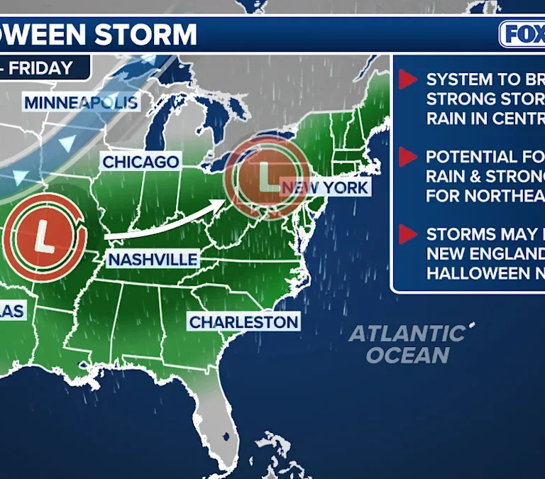 Major Storm to Soak New Jersey Before Windy Halloween Weekend