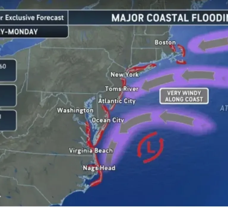 Powerful Nor’easter Pounds New Jersey with Fierce Winds, Flooding, and Heavy Rain