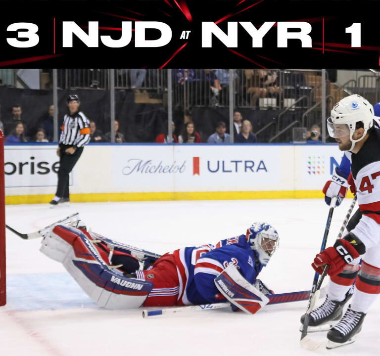 New Jersey Devils Top Rangers 3-1 in Preseason, One Final Tune-Up Before Regular Season