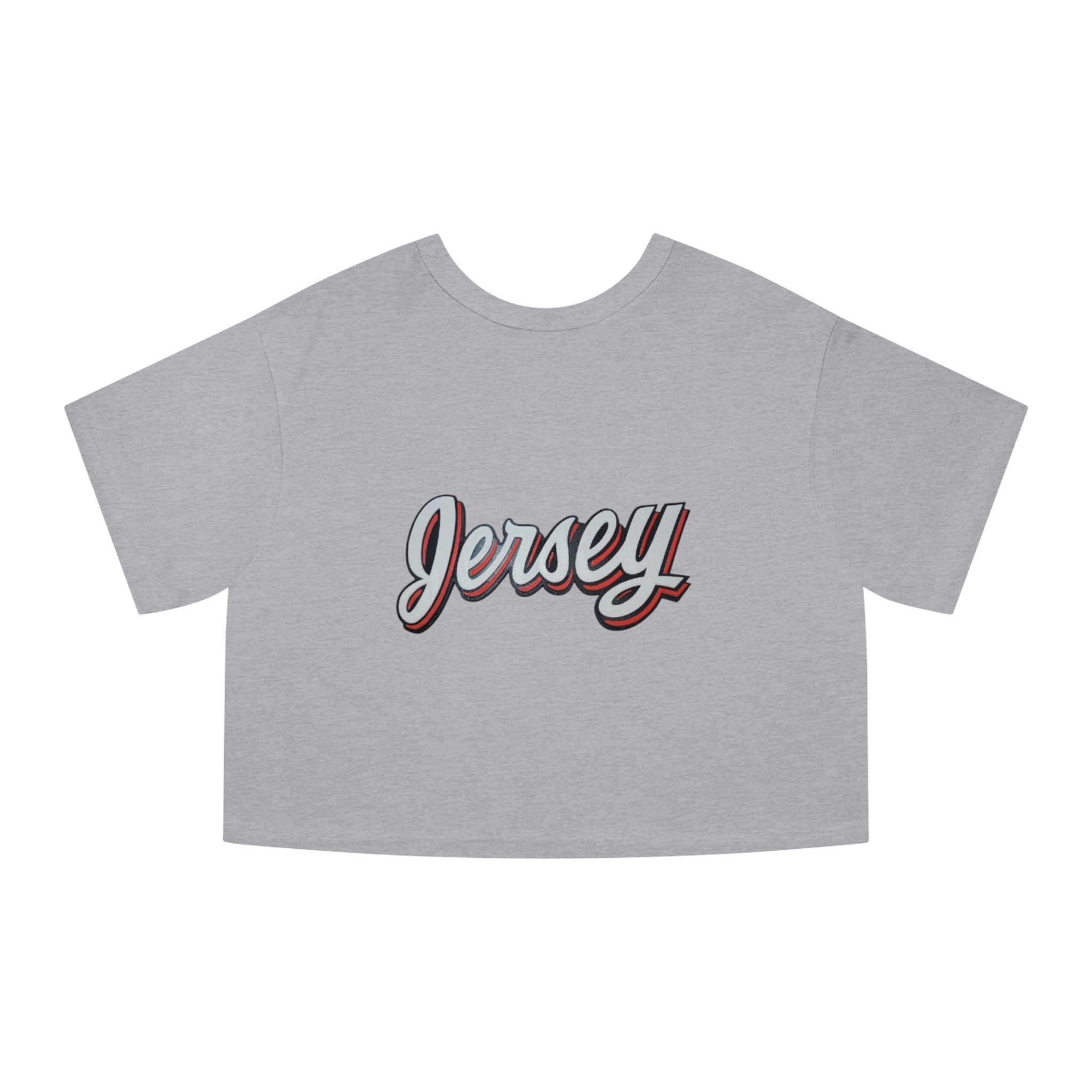 New Jersey Devils Champion Women's Heritage Cropped T-Shirt - Image 8